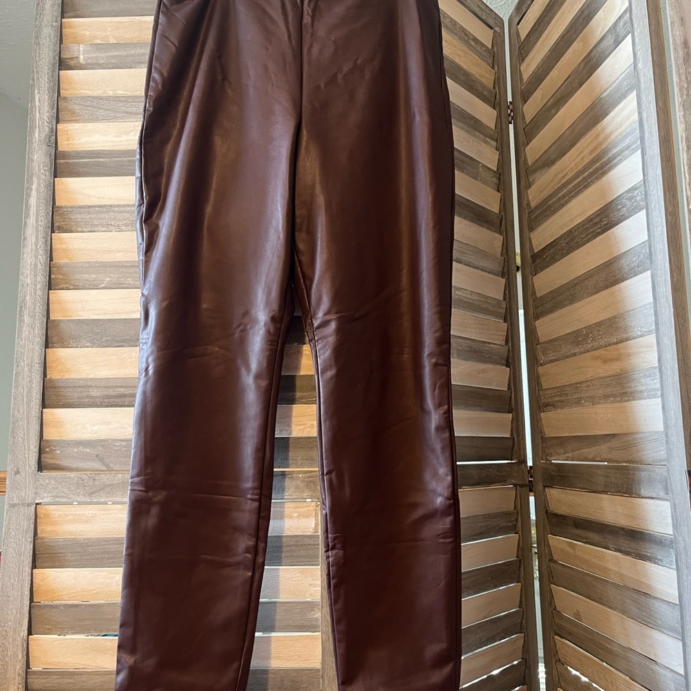 NWT Banana Republic Vegan Leather Leggings.